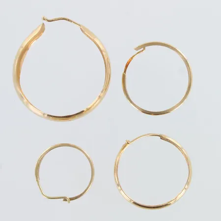 Neljä korvarengasta, Ø15-25mm, 585,  Paino: 1,8 g