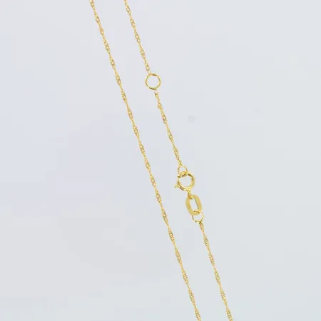 Singapore-kaulaketju, pituus 47,5-49,5cm, 585,  Paino: 0,8 g