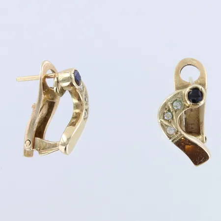 Kivikorvakorut, korkeus 12mm, 585br,  Paino: 3,5 g