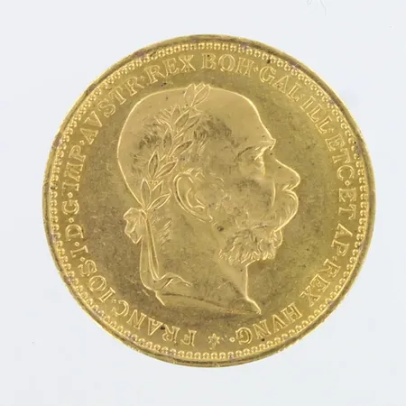 Kultaraha, 20 Corona - Franz Joseph I, 1894, 900,  Paino: 6,8 g
