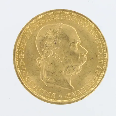 Kultaraha, 20 Corona - Franz Joseph I, 1893, 900,  Paino: 6,8 g