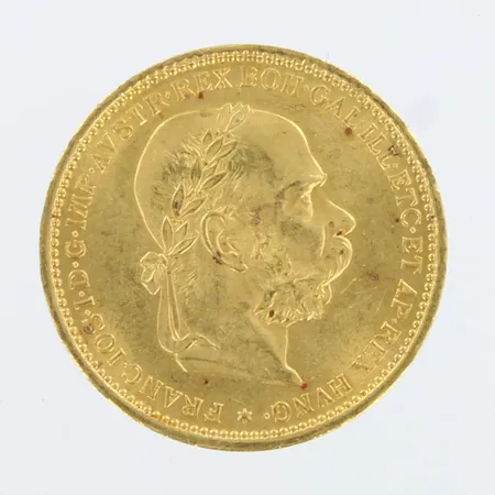 Kultaraha, 20 Corona - Franz Joseph I, 1893, 900,  Paino: 6,8 g