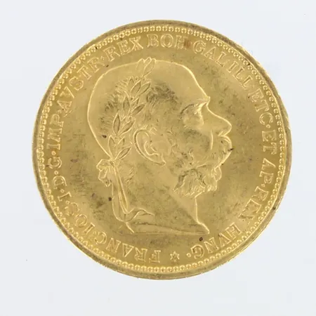 Kultaraha, 20 Corona - Franz Joseph I, 1893, 900,  Paino: 6,8 g