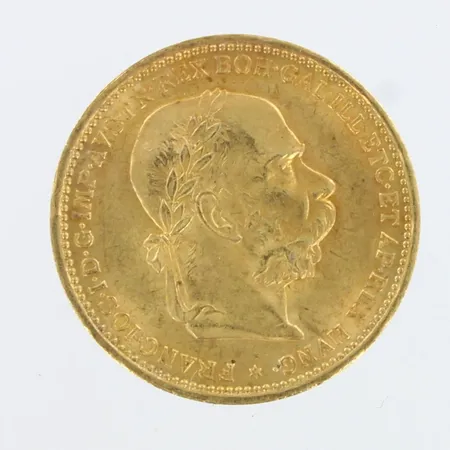 Kultaraha, 20 Corona - Franz Joseph I, 1893, 900,  Paino: 6,8 g