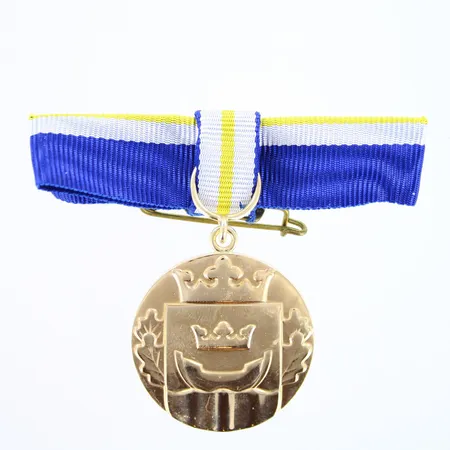 Helsinki-mitali, korkeus 55mm, Ø 30mm, 750br,  Paino: 32,7 g