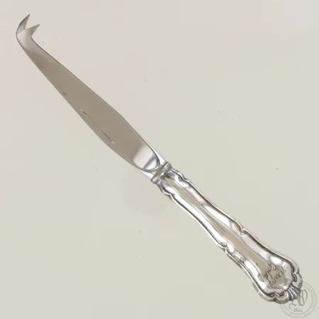Juustoveitsi, kaiverrettu, Chippendale, pituus 210mm, 830br,  Paino: 66,5 g