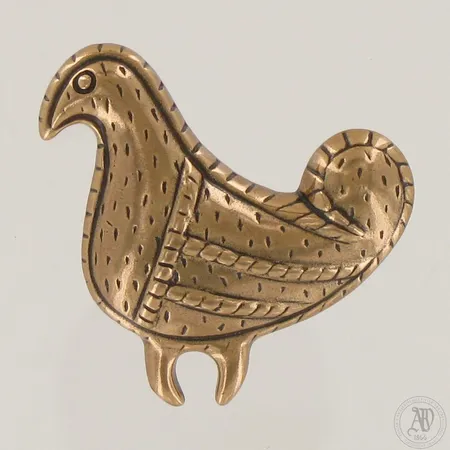 Rintaneula, Satasulka, Kalevala Koru, korkeus 40mm, pronssia.