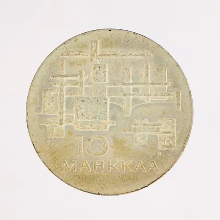 Juhlaraha, Suomen itsenäisyyden kunniaksi 1917-1967, nimellisarvo 10mk Paino: 23,9 g