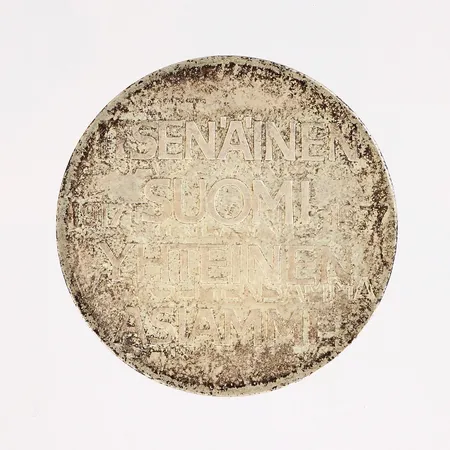Juhlaraha, Itsenäinen Suomi 60 vuotta, nimellisarvo 10mk, 1917-1977, 500, Paino: 21,8 g