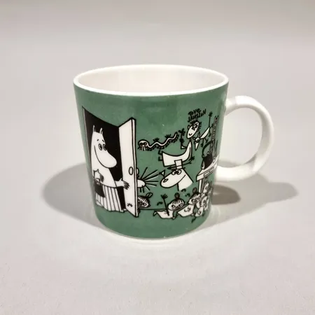 Muumimuki, Arabia, pieniä käytön jälkiä, Piirustus 1996