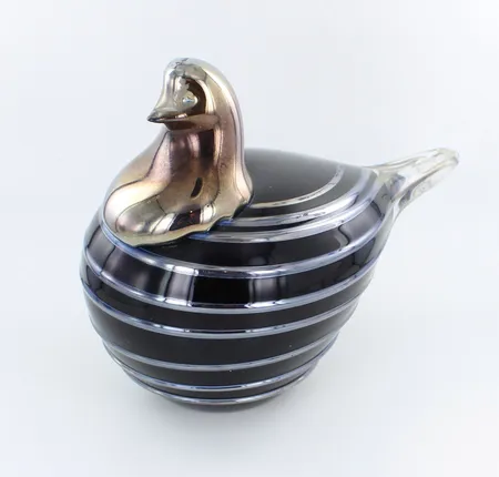 Lasilintu, Studiolasi Oy, Finland 1992, J. Tenhomaa, pieniä käytön jälkiä, korkeus 120mm