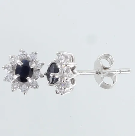 Kivikorvakorut, mitat 7x8mm, 925br,  Paino: 1,1 g