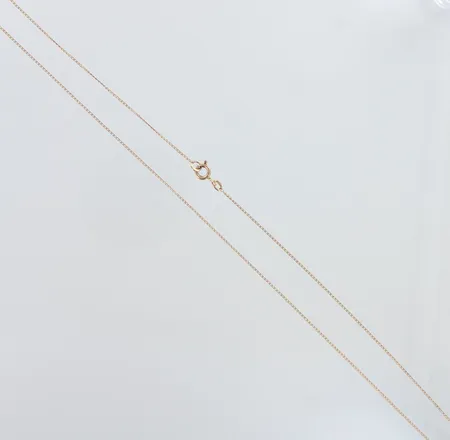 Panssarikaulaketju, pituus 79,5cm, pieniä käytön jälkiä, 585,  Paino: 2,4 g
