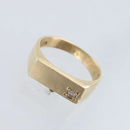 Kastesormus timantti 1xn.0.005ct, 585br,  Paino: 0,8 g