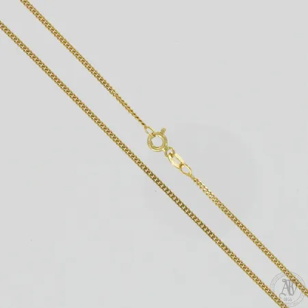 Panssarikaulaketju, pituus 50cm, leveys 1mm, 585,  Paino: 4,2 g