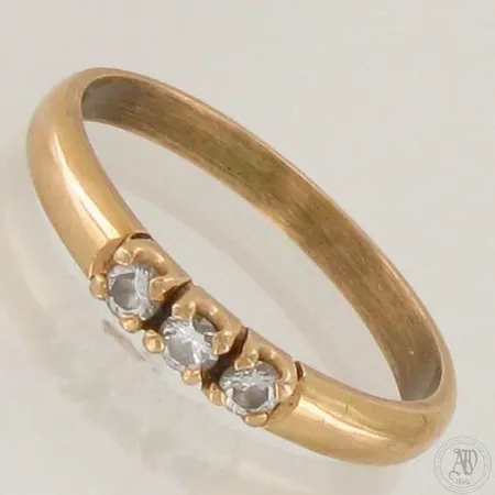 Timanttisormus 3xn.0.06ct, koko 18, 585,  Paino: 2,3 g