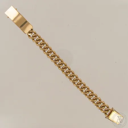 Panssariranneketju laatalla, pituus 210mm, leveys 15mm, RJS, Reino Sarasto, valmistettu 1979, Helsinki, 750,  Paino: 100,6 g