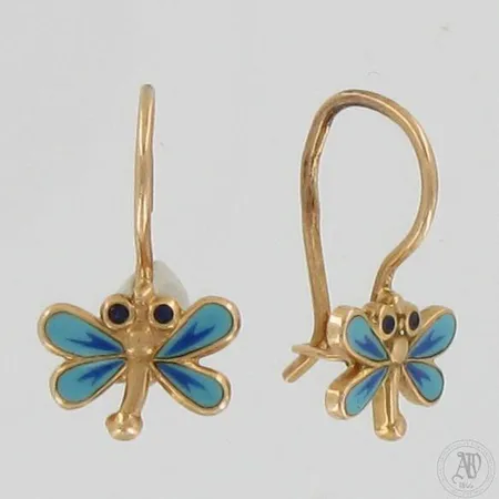 Sudenkorentokorvakorut emaloinnilla, korkeus 20mm, leveys 10mm, 583br,  Paino: 2,2 g
