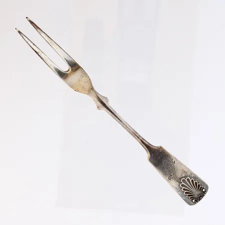 Leikkelehaarukka, kaiverrettu, Musla, pituus 132mm, 813,  Paino: 12,8 g