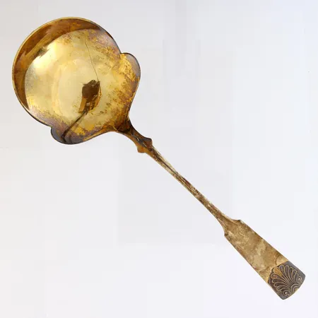 Perunalusikka, kaiverrettu, Musla, pituus 210mm, 813, Paino: 69,4 g