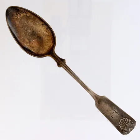 Lusikka, kaiverrettu, Musla, pituus 165mm, 813,  Paino: 28,7 g