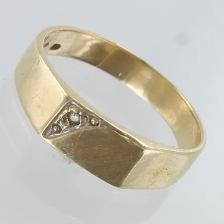 Timanttisormus 1xn.0.005ct, koko 17½, 585,  Paino: 2,8 g