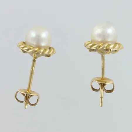 Helmikorvakorut, korkeus 9mm, 585br,  Paino: 1,9 g
