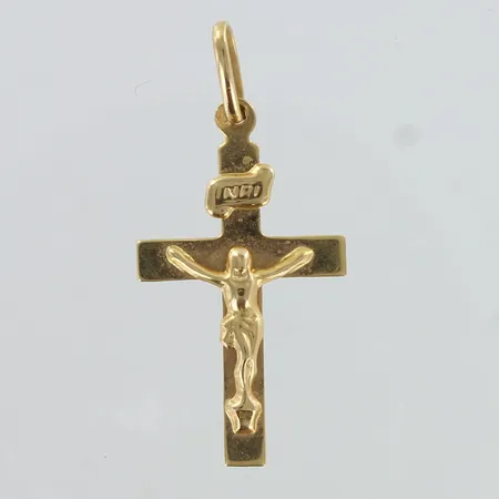 Krusifiksi-riipus, korkeus 27mm, 750,  Paino: 1 g