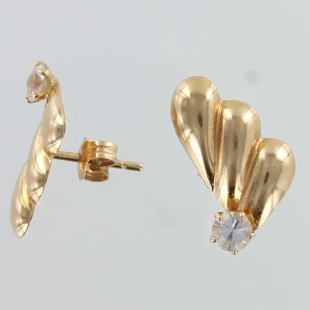 Kivikorvakorut, korkeus 13mm, 585br,  Paino: 1 g