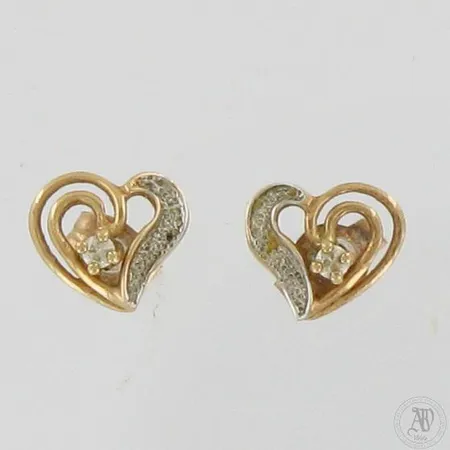 Kivikorvakorut, korkeus 7mm, 585br,  Paino: 0,8 g