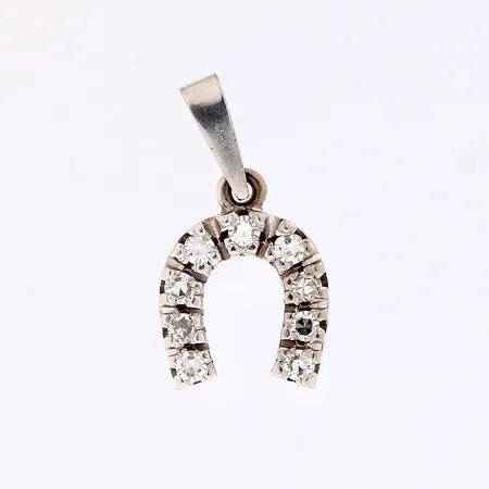 Timanttiriipus 9xn.0.02ct, korkeus 17mm, 750 valkokulta,  Paino: 1,5 g