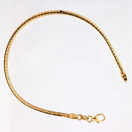Rannekoru, pituus 180mm, leveys 2,4mm, 585,  Paino: 3,5 g