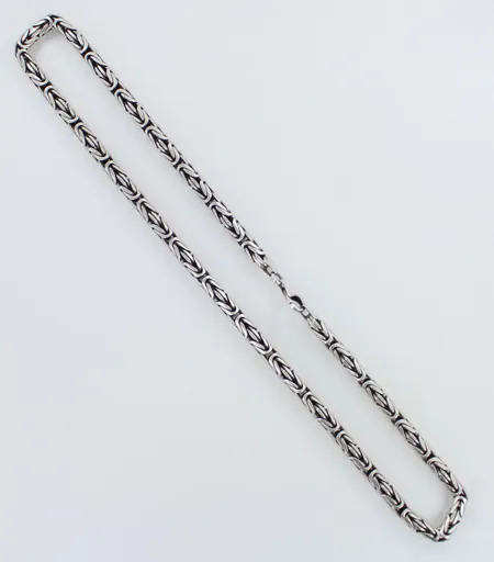 Kaulaketju, Ø 6mm, pituus 56cm, 925,  Paino: 92,6 g