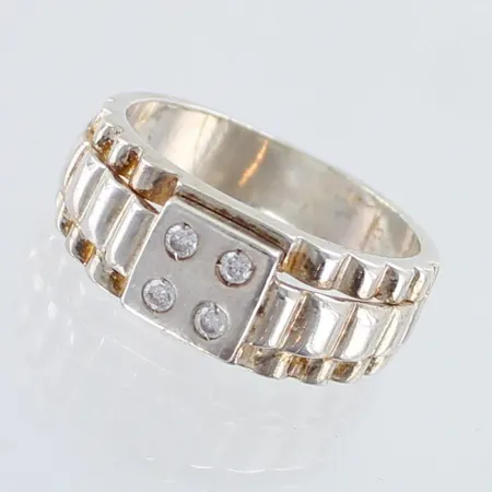 Kivisormus, koko 20, 925br,  Paino: 8 g