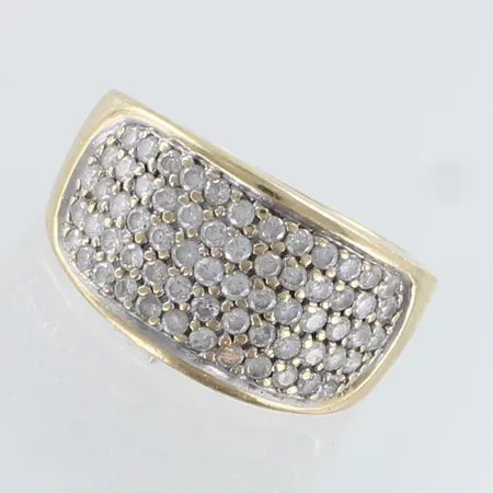 Timanttisormus 64xn.0.01-0.015ct, koko 17¼, 375,  Paino: 6 g