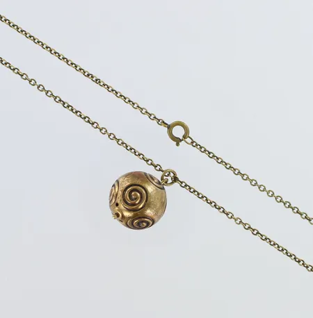 Kaulakoru Kalevala Koru, Halikon käätykoru, ketjun pituus 61cm, riipuksen korkeus 28mm, pronssia