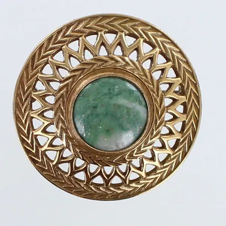 Kivirintaneula Kalevala Koru, Uskelan koru solki-287, Ø 45mm, pronssia