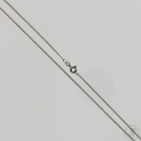 Panssarikaulaketju, pituus 42cm, leveys 1mm, 925,  Paino: 2,8 g
