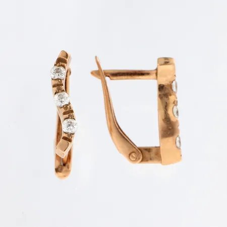 Kivikorvakorut, korkeus 16mm, 585br,  Paino: 2,5 g