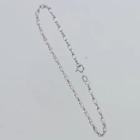 Ranneketju, pituus 180mm, 585 valkokulta,  Paino: 1,7 g