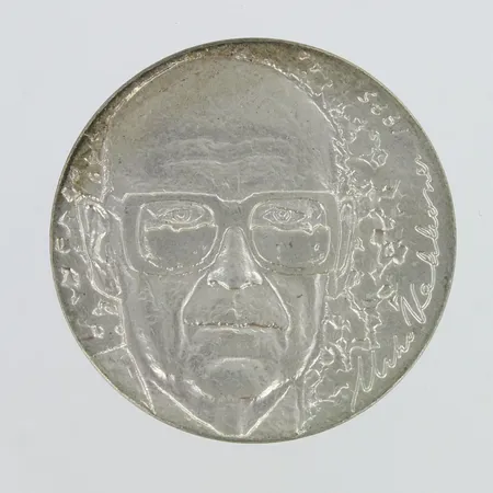 Juhlaraha, Urho Kekkonen 1975, nimellisarvo 10 mk, 500,  Paino: 23,9 g