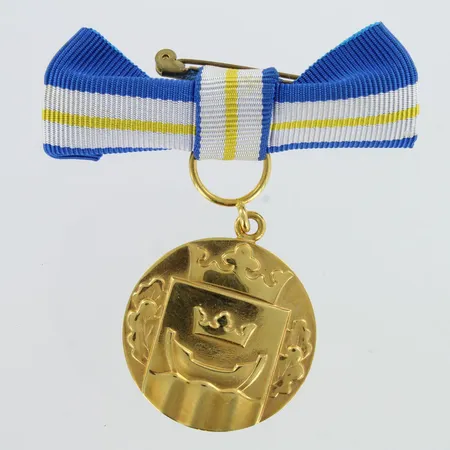 Helsinki-mitali, nro: 5849, korkeus 60mm, Ø 30mm, 750br, Paino: 32,4 g