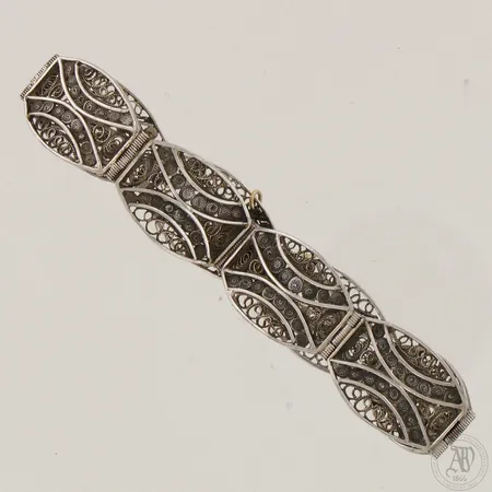 Filigraani-ranneketju, pituus 170mm, varmuusketju metallia, 800br,  Paino: 13,9 g