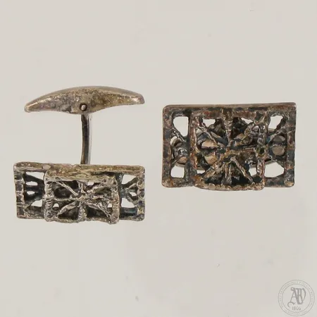 Kalvosinnapit, Sarpaneva, mitat 10x20mm, Turku, vuodelta 1971, 830,  Paino: 8,9 g
