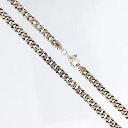 Panssariranneketju, pituus 51cm, leveys 6mm, 925,  Paino: 31,4 g