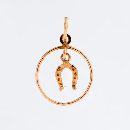 Hevosenkenkäriipus, korkeus 19mm, 585,  Paino: 0,4 g