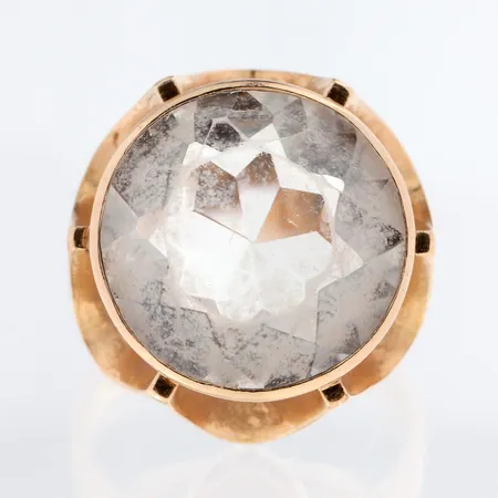 Kivisormus, koko 17, 585br,  Paino: 6,9 g