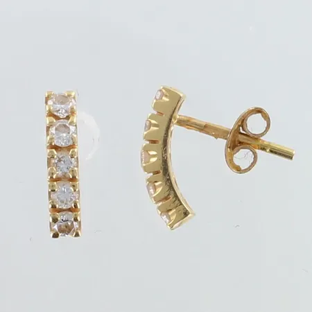 Timanttikorvakorut 5xn.0.02ct, korkeus 11mm, 750,  Paino: 1,4 g