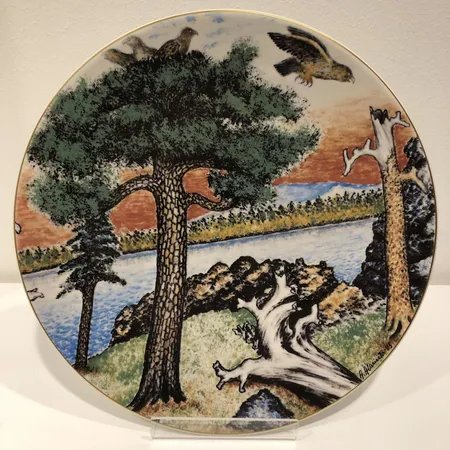 Taidelautanen Arabia, Andreas Alariesto, 1985, Ø 30cm