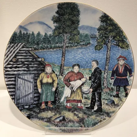 Taidelautanen Arabia, Andreas Alariesto, 1984, Ø 30cm
